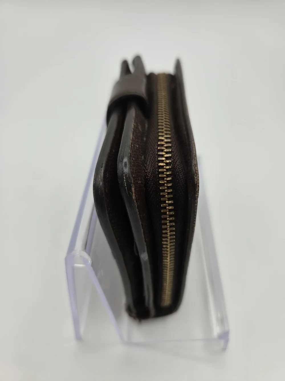 Authentic Preloved Louis Vuitton Brown Damier Ebene Compact Zippé Bifold Wallet